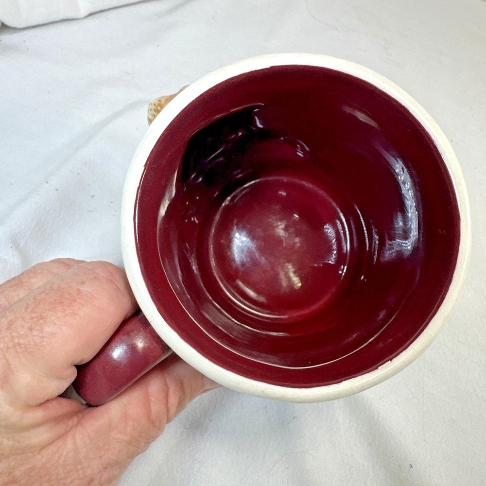 Texas A&M Aggies Reveille 3D Sculpted Ceramic Mug Grey Maroon Mascot Coffee Cup - Picture 5 of 12